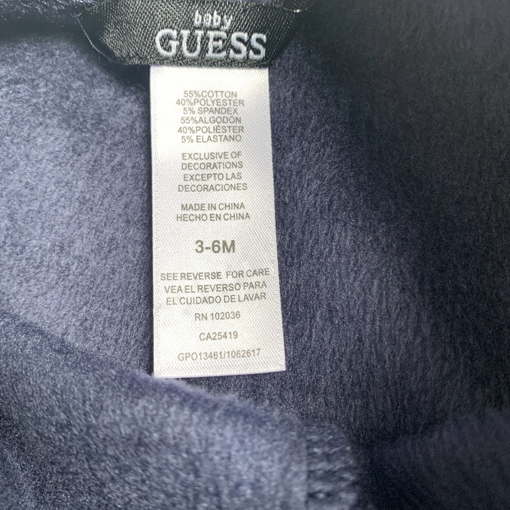 GUESS Baby Fleece Lined Bottoms size 3-6 months - Picture 5 of 7